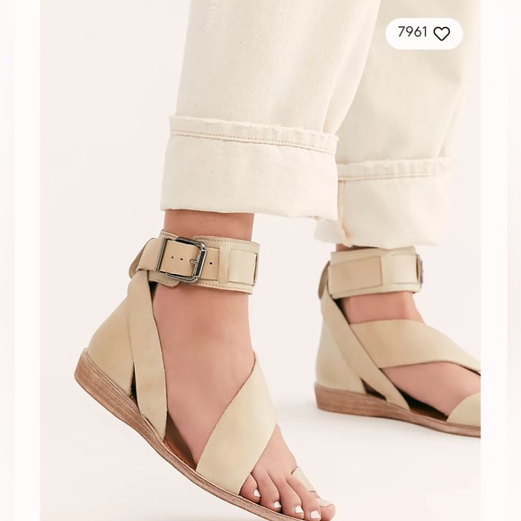 Free People Shoes - NWB Free People Valee Boot Sandal Dove Grey Size 9 (39) made in Spain